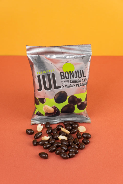 Jul Bonjul Bitter Çikolata Kaplı Yer Fıstığı Draje, 80G
