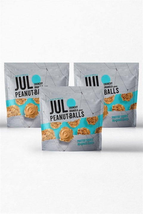 Jul Çıtır Granola Kaplı Yer Fıstığı Topları, 90G x 3 Adet