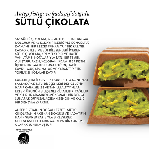 Juva Antep Fıstığı ve Kadayıflı Dubai Çikolatası, 100G