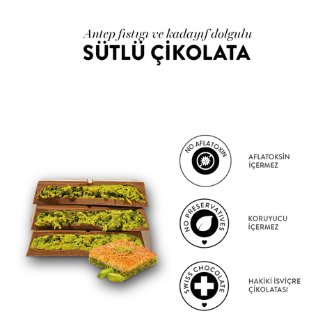 Juva Antep Fıstığı ve Kadayıflı Dubai Çikolatası, 200G