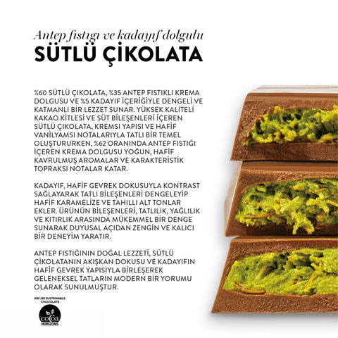 Juva Antep Fıstığı ve Kadayıflı Dubai Çikolatası, 200G