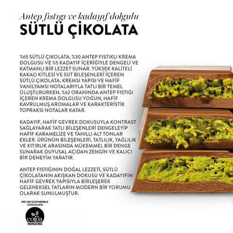 Juva Antep Fıstığı ve Kadayıflı Dubai Çikolatası, 60G