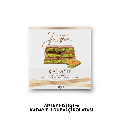 Juva Antep Fıstığı ve Kadayıflı Dubai Çikolatası, 60G