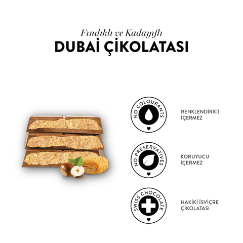 Juva Fındıklı ve Kadayıflı Dubai Çikolatası, 100G