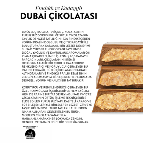Juva Fındıklı ve Kadayıflı Dubai Çikolatası, 100G
