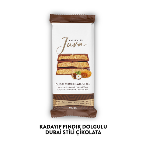 Juva Fındıklı ve Kadayıflı Dubai Çikolatası, 100G