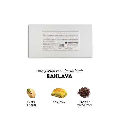 Juva Sütlü Çikolata Kaplı Antep Fıstıklı Baklava, 230G