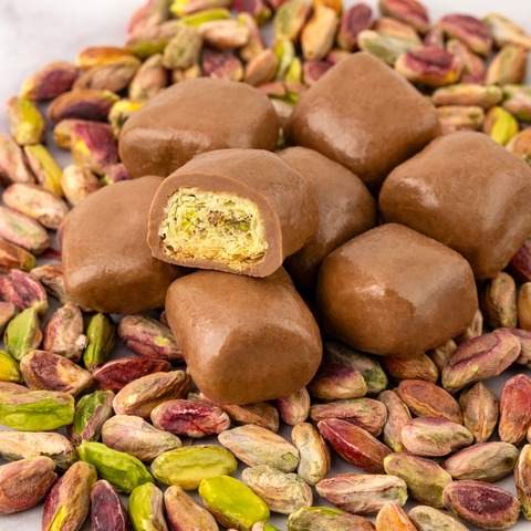 Juva Sütlü Çikolata Kaplı Antep Fıstıklı Baklava Draje, 80G