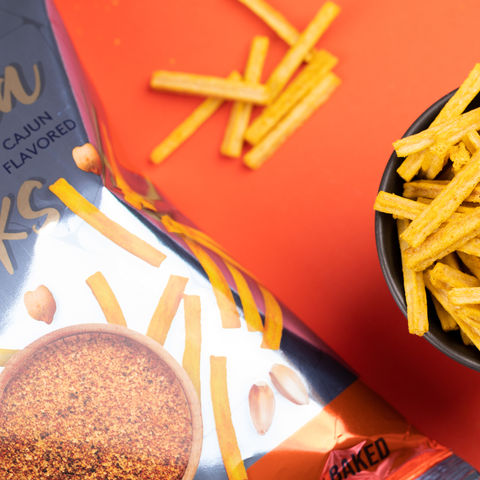 Kajun Baharatı Aromalı Çubuk Nohut Cips, 50G