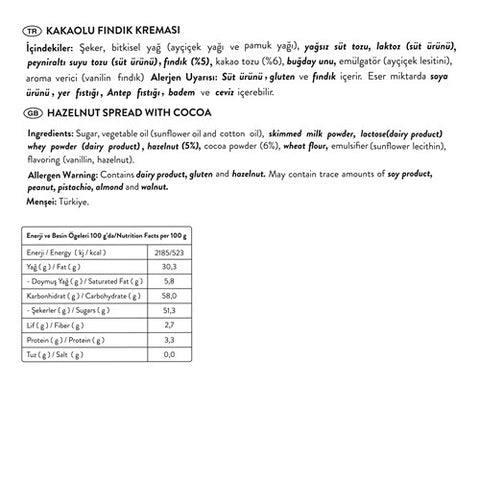 Kakaolu Fındık Kreması, 650G