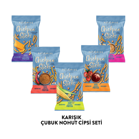 Karışık Çubuk Nohut Cips Seti 50g x 10 Adet