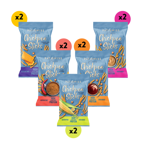 Karışık Çubuk Nohut Cips Seti 50g x 10 Adet