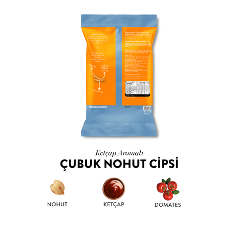 Ketçap Çeşnili Çubuk Nohut Cips, 50G