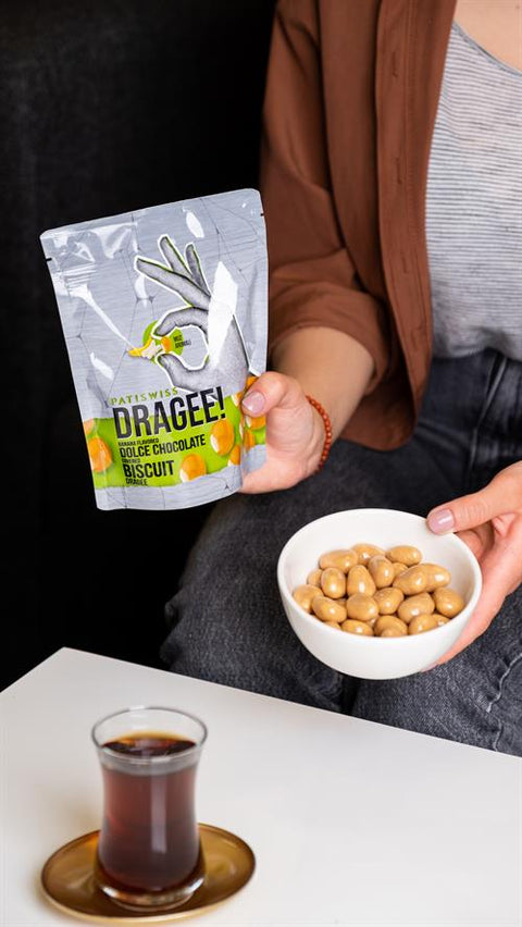 Muz Aromalı Dolce Çikolatalı Bisküvi Draje, 120G