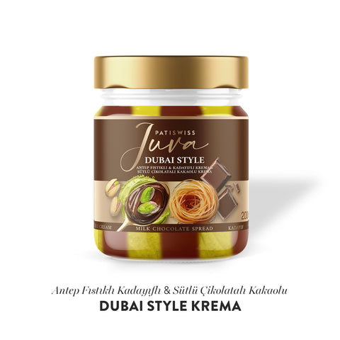 Sütlü Çikolatalı Antep Fıstığı Kreması – Juva Dubai Style, 200G