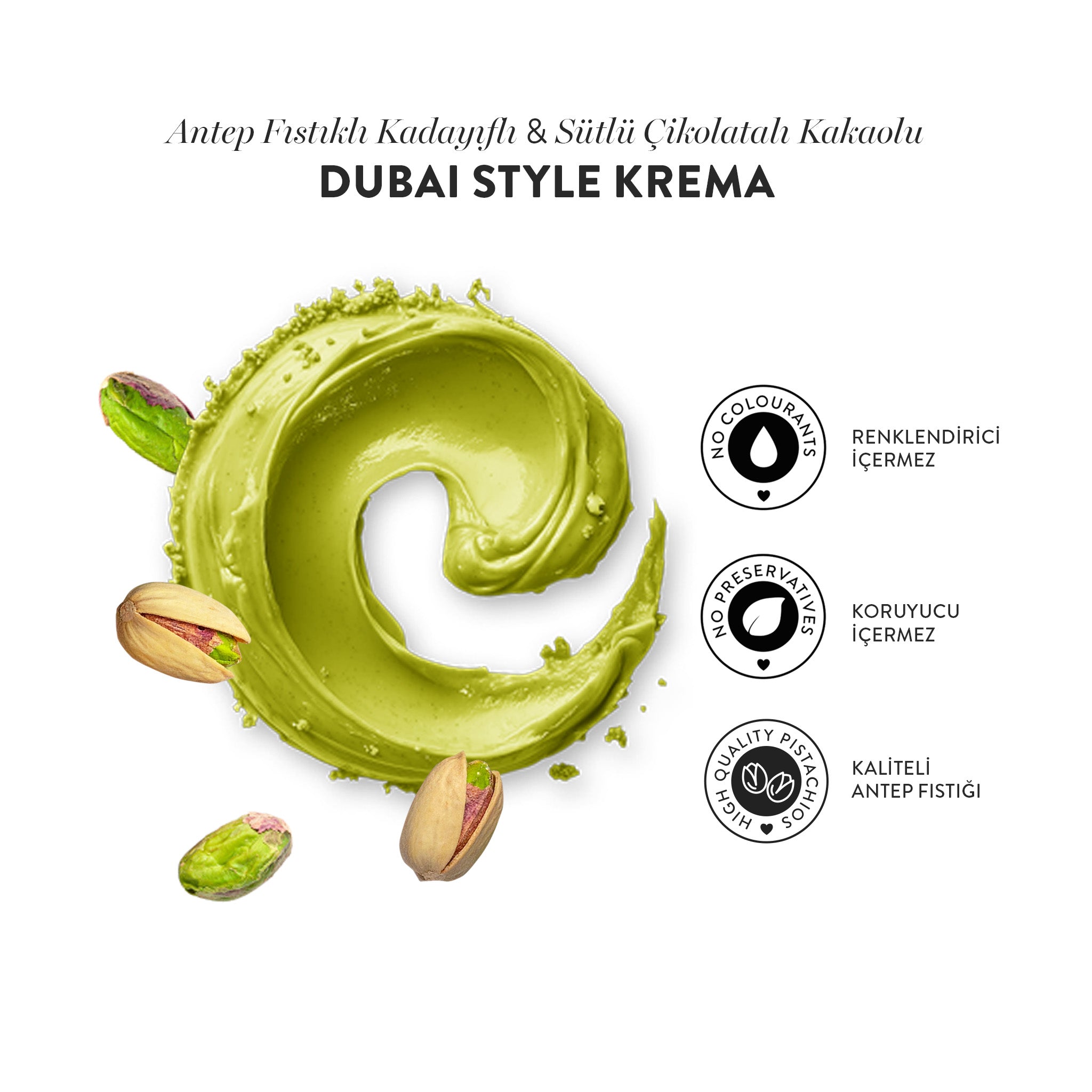 Sütlü Çikolatalı Antep Fıstığı Ezmesi – Juva Dubai Style