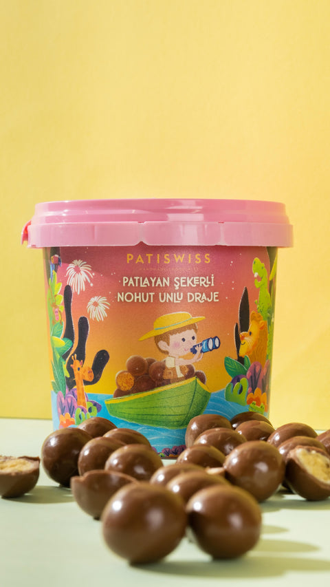 Patlayan Şekerli Nohut Unlu Draje Kova, 250G