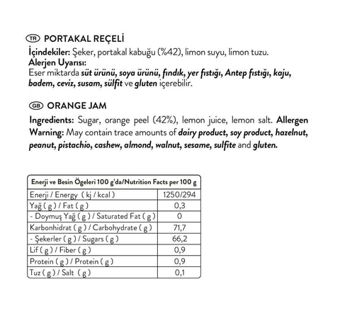 Portakal Reçeli, 400G x 3 Adet