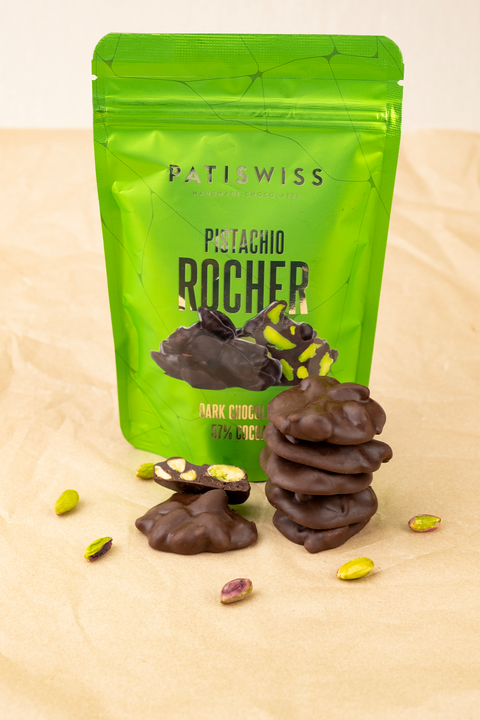 Rocher Bitter Çikolatalı Antep Fıstıklı, 80G