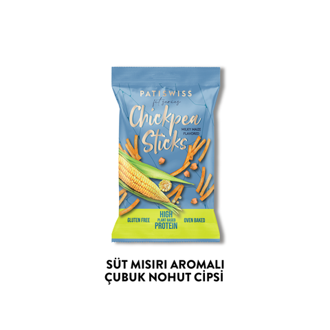 Süt Mısır Aromalı Çubuk Nohut Cips, 50G x 6 Adet