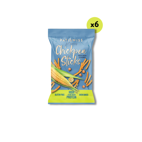 Süt Mısır Aromalı Çubuk Nohut Cips, 50G x 6 Adet