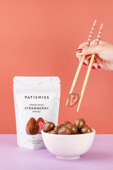 Sütlü Çikolatalı Çilek Draje, 80G x 3 Adet