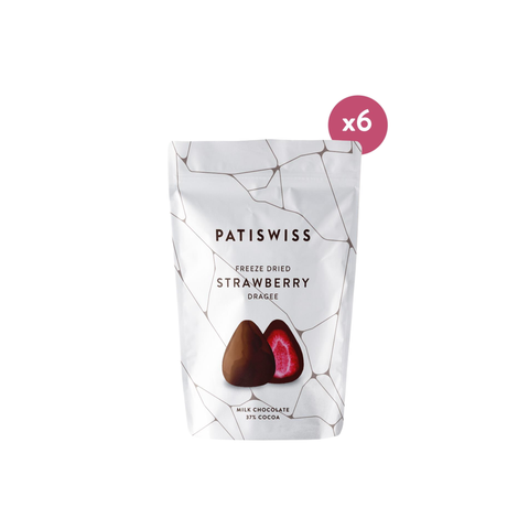 Sütlü Çikolatalı Çilek Draje, 80G x 6 Adet