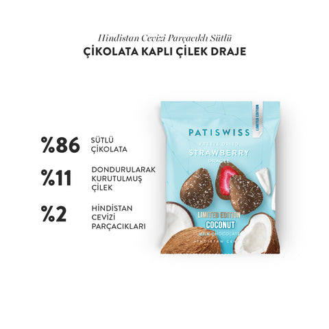 Karışık Limited Edition Çilek Draje, 50G x 4 Adet