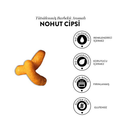 Tütsülenmiş Barbekü Aromalı Nohut Cips, 50G