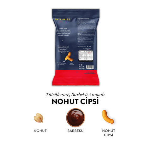 Tütsülenmiş Barbekü Aromalı Nohut Cips, 50G
