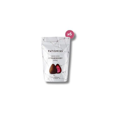 Sütlü Çikolatalı Çilek Draje, 80G x 6 Adet
