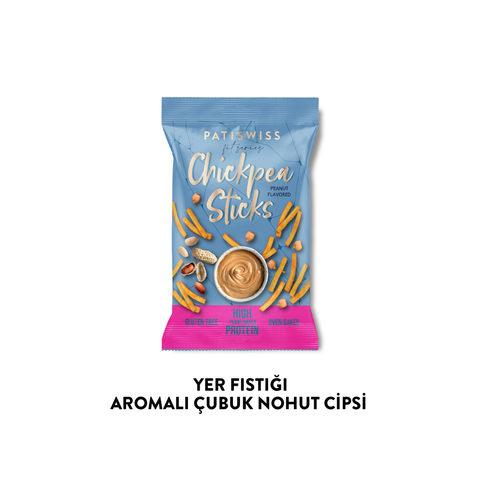 Yer Fıstığı Aromalı Çubuk Nohut Cips, 50G x 6 Adet