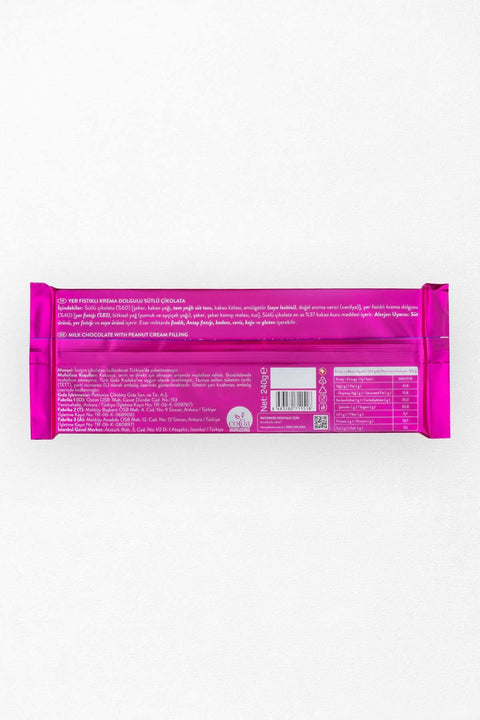 Yer Fıstıklı Krema Dolgulu Sütlü Çikolata, 240G