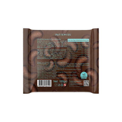 Bold Tüm Kajulu Sütlü Çikolatalı Tablet 100g