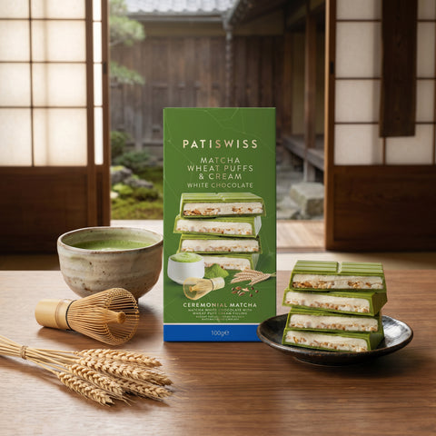 Buğday Patlaklı Krema Dolgulu Matchalı Beyaz Çikolata, 100G