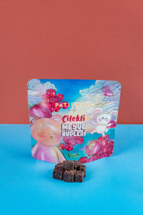 Çilekli Meyve Küpleri 56g x 3 Adet