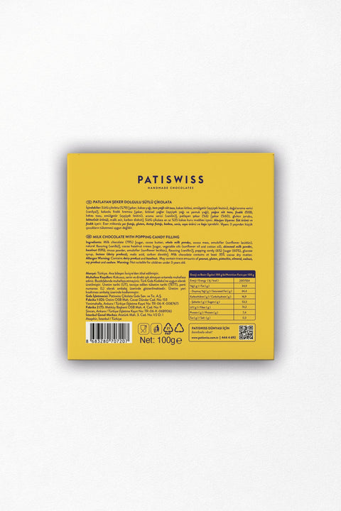 Guilty Patlayan Şekerli Sütlü Tablet Çikolata, 100G