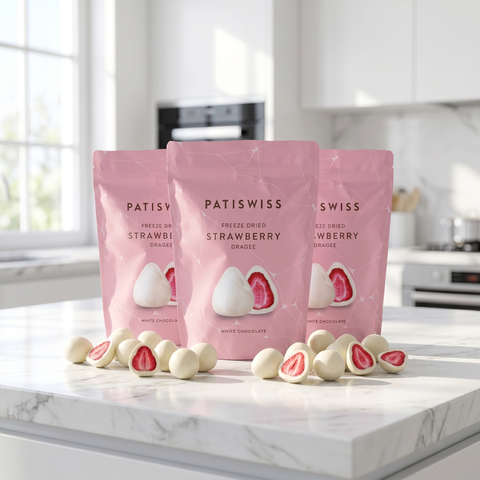 Beyaz Çikolatalı Çilek Draje, 80G x 3 Adet