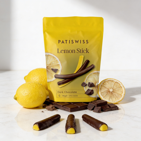 Bitter Çikolatalı Limon Çubukları, 80G