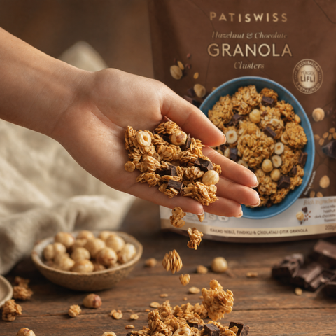 Kakao Nibli, Fındıklı, Çikolatalı Granola, 200G