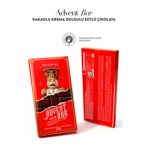 Kakaolu Krema Dolgulu Sütlü Çikolata, 200G