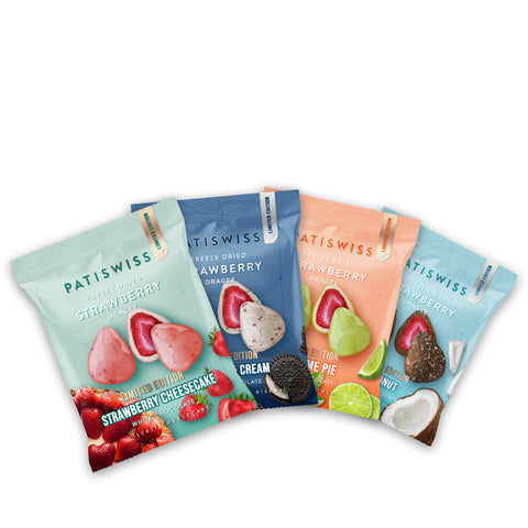 Karışık Limited Edition Çilek Draje, 50G x 4 Adet