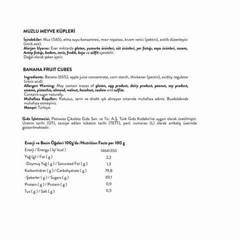 Muzlu Meyve Küpleri 56g x 3 Adet