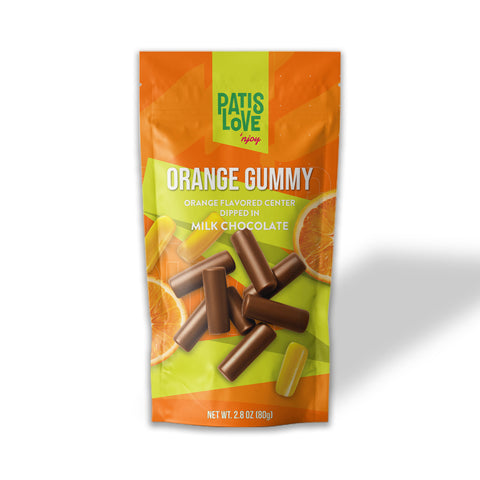 Patislove Sütlü Çikolata Kaplı Portakallı Yumuşak Şekerleme, 80G