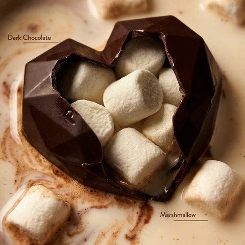 Patislove Heart Chocolate Bomb – Marshmallow Dolgulu Kalp Sıcak Çikolata, 35G
