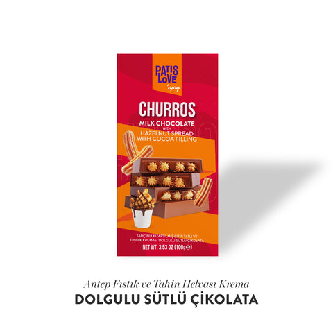 Patislove Çıtır Tatlı ve Fındık Kreması Dolgulu Sütlü Çikolata, 100G