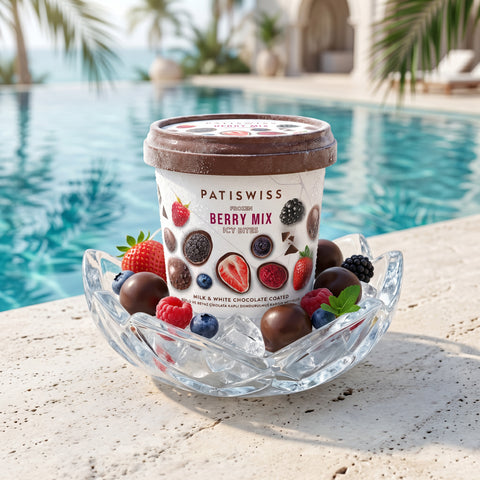 Sütlü ve Beyaz Çikolata Kaplı Donmuş Berry Mix, 130G