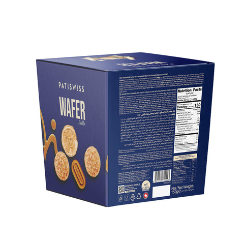 Wafer Krep Kırığı Kaplı ve Karamelize Bisküvi Kreması Dolgulu Gofret, 150G