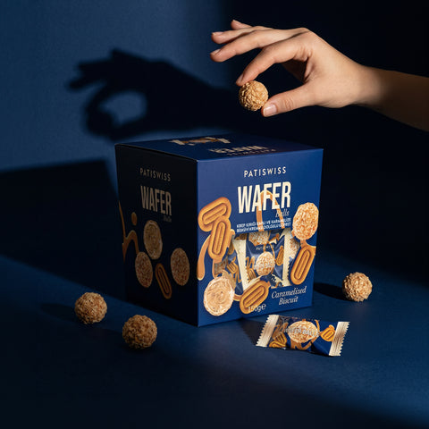 Wafer Krep Kırığı Kaplı ve Karamelize Bisküvi Kreması Dolgulu Gofret, 150G