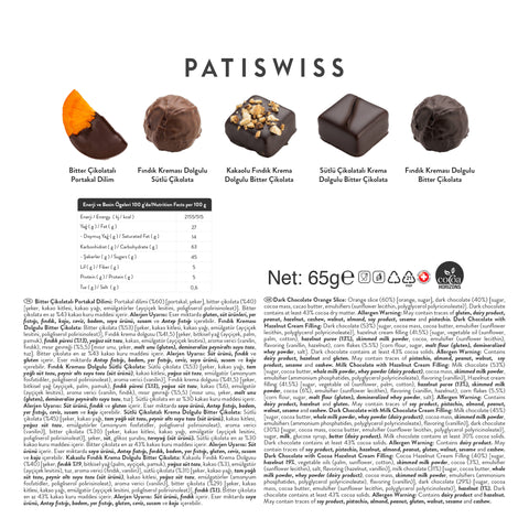 Yılbaşı Özel Karışık Dolgulu Çikolata, 65G